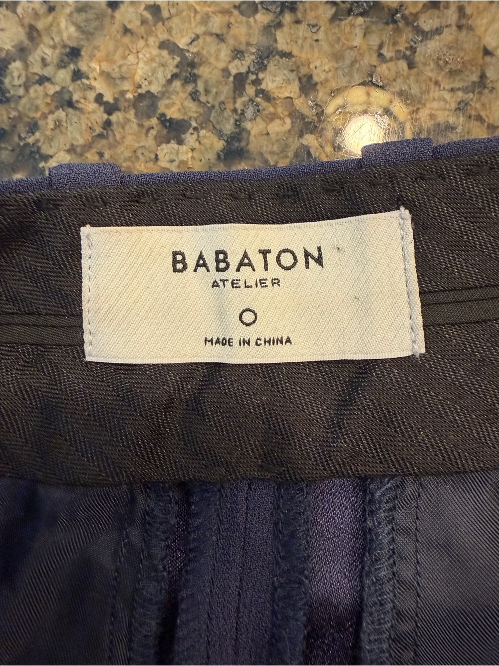Aritzia Babaton Tailored High-Waist Navy Pleat-Front Shorts - Picture 7 of 8
